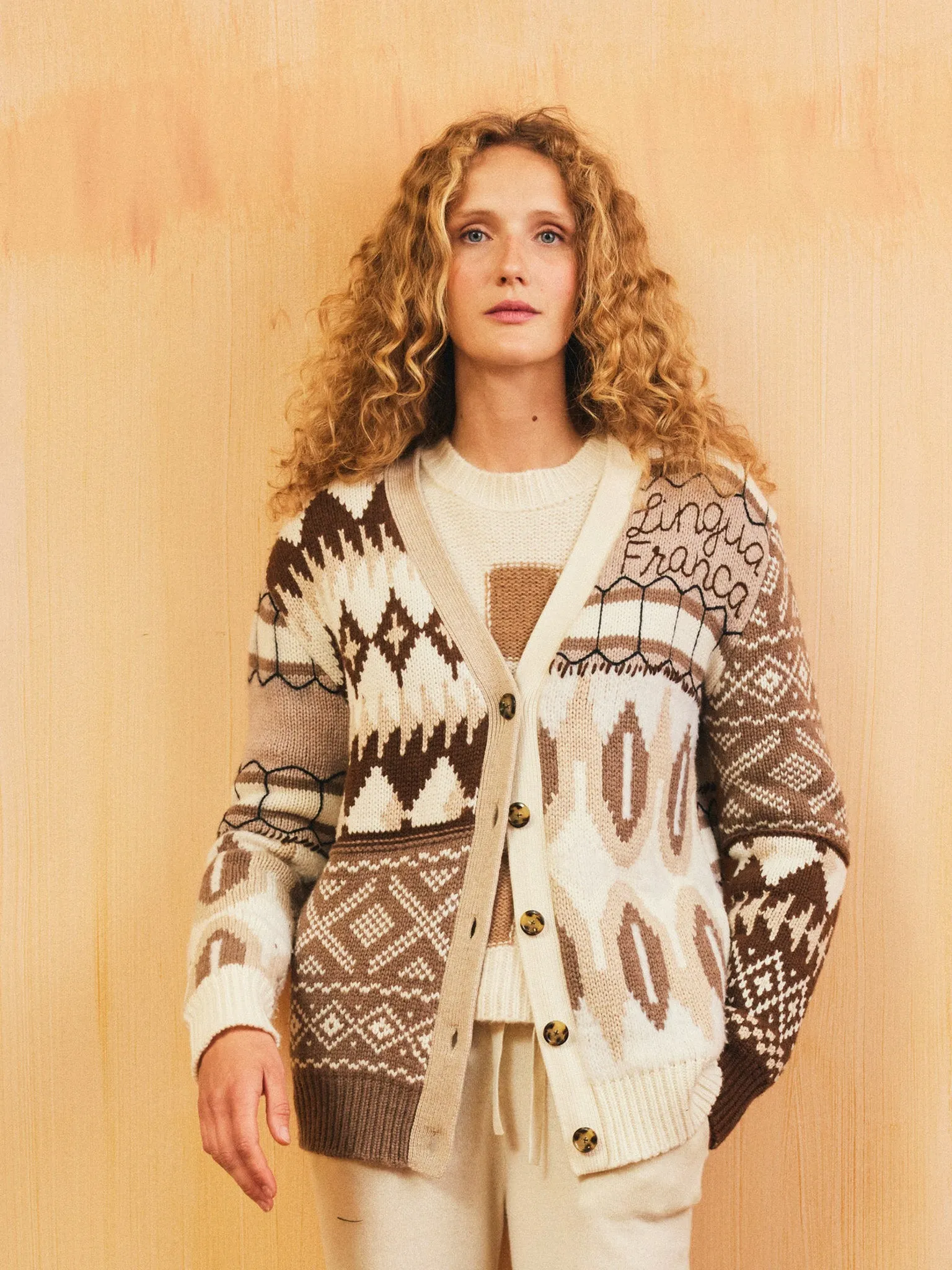 Lucy Oversized Cardigan sold by Lingua Franca NYC product image thumbnail 5
