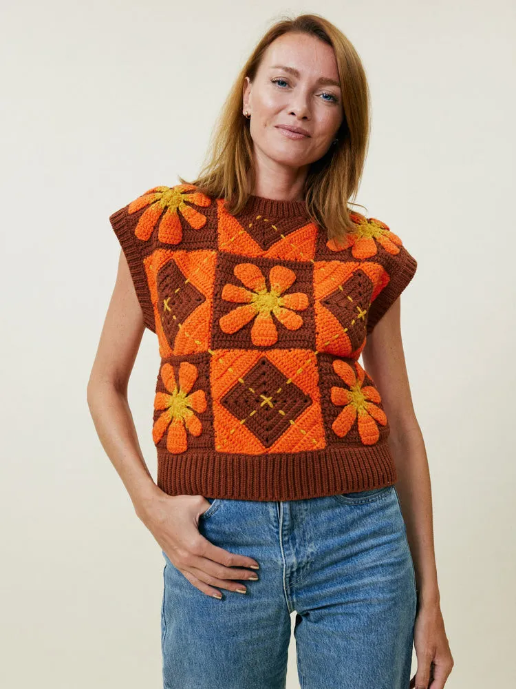 Crochet Vest sold by Lingua Franca NYC