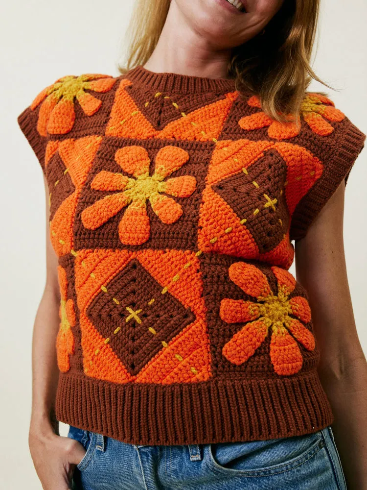 Crochet Vest sold by Lingua Franca NYC product image thumbnail 2