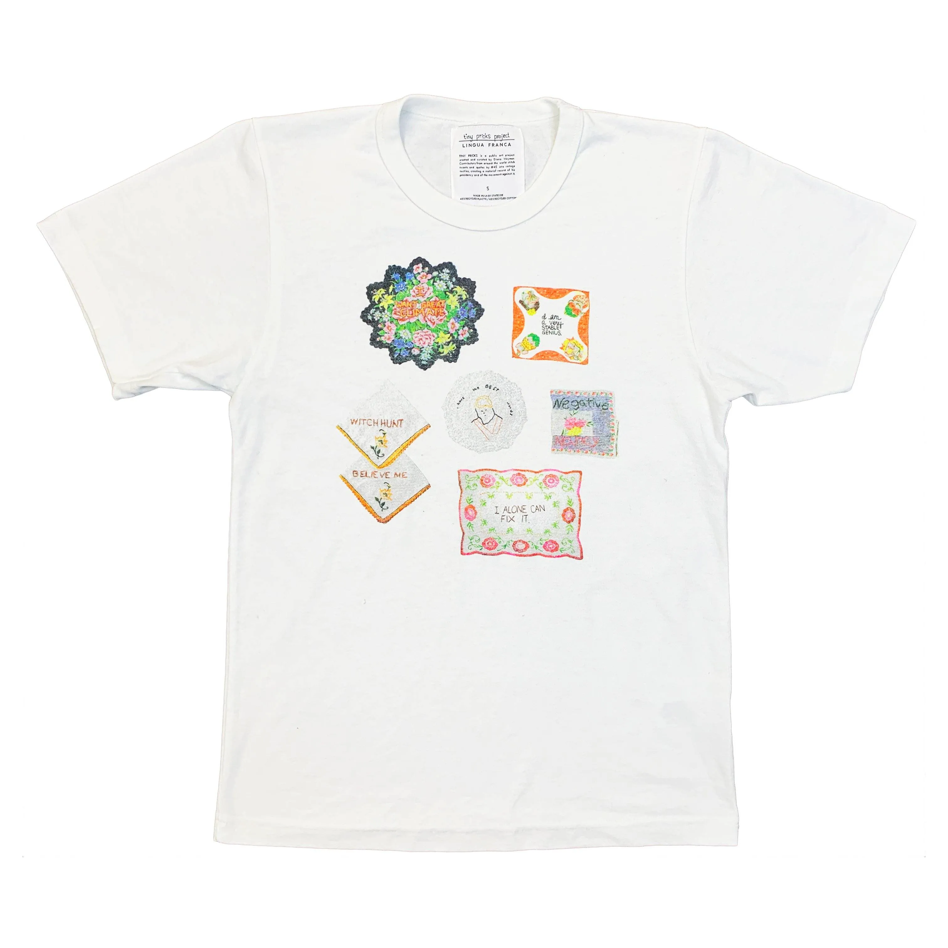Tiny Pricks x LF T-shirt sold by Lingua Franca NYC