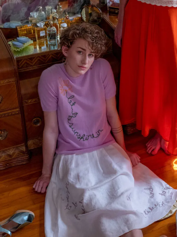 Let the Sunshine In Daisy Sweater sold by Lingua Franca NYC