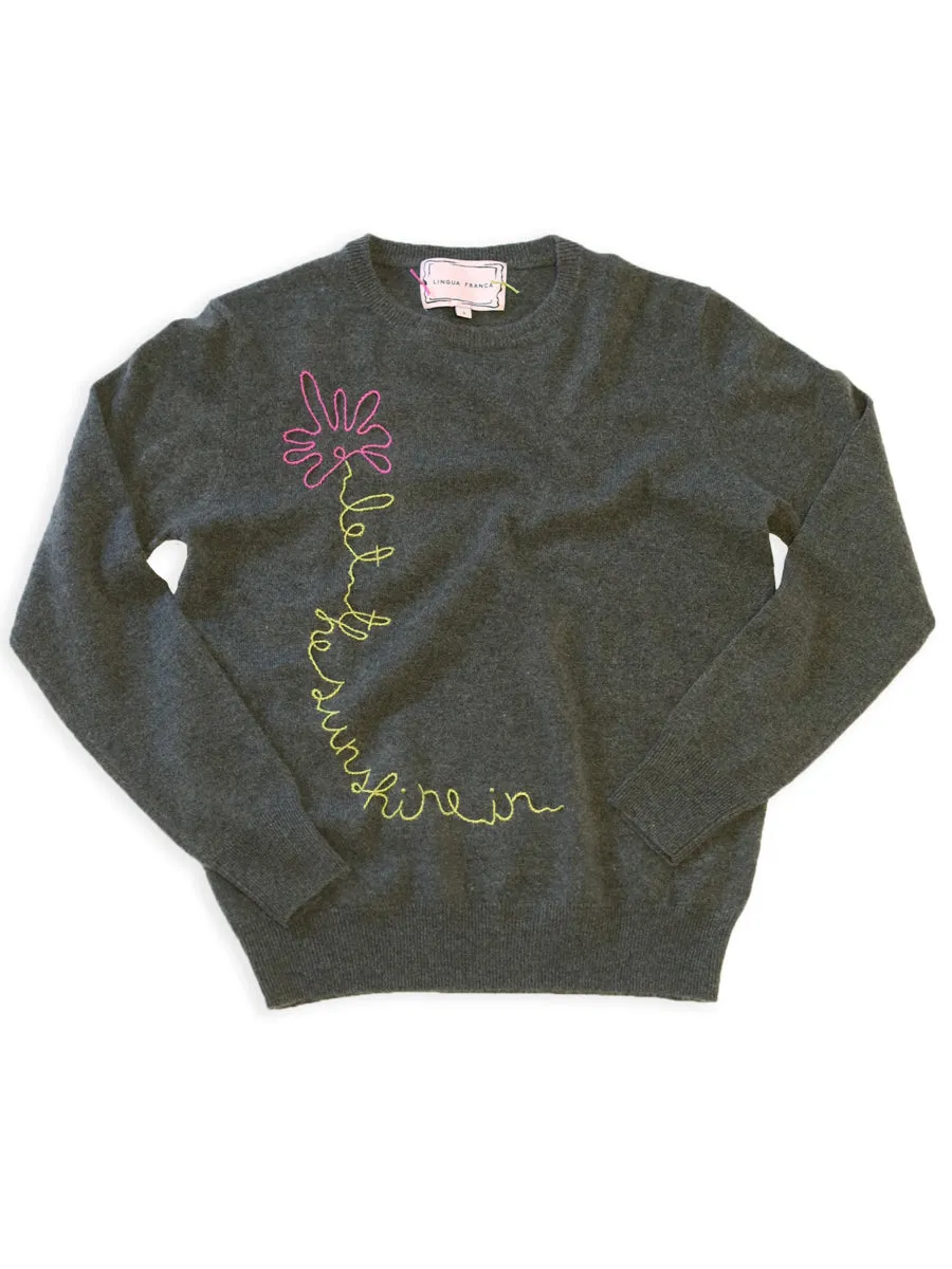 Let the Sunshine In Daisy Sweater sold by Lingua Franca NYC product image thumbnail 5