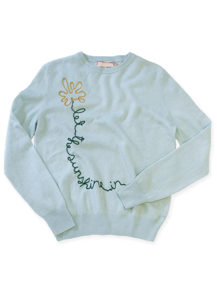 Let the Sunshine In Daisy Sweater sold by Lingua Franca NYC product image thumbnail 2