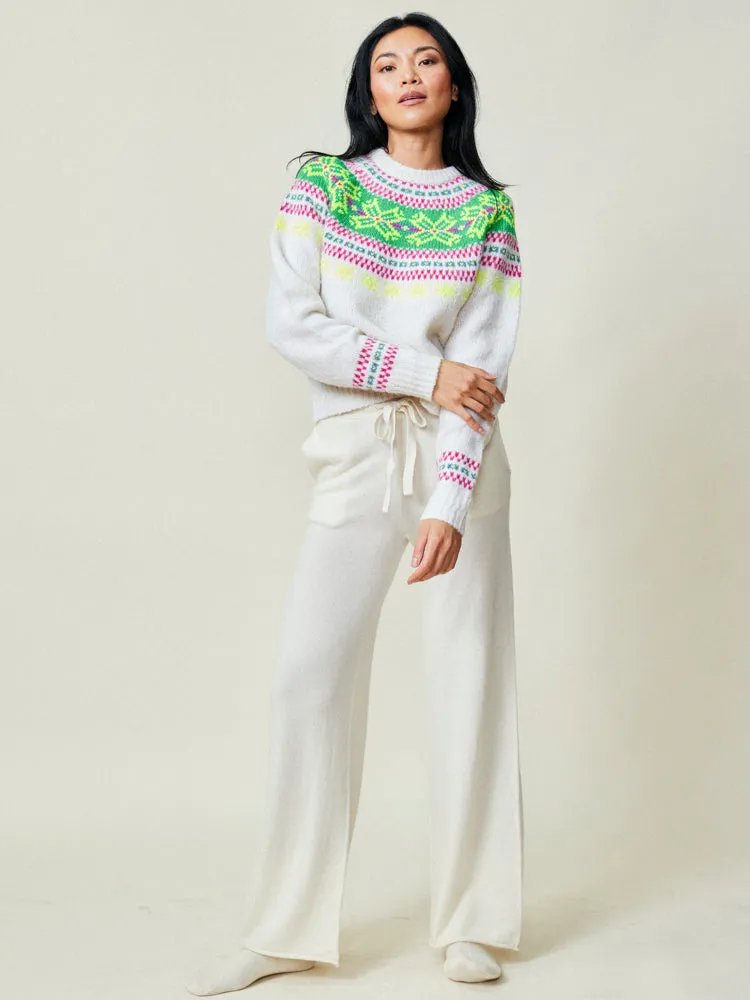 Nora Snowflake Crewneck sold by Lingua Franca NYC product image thumbnail 3