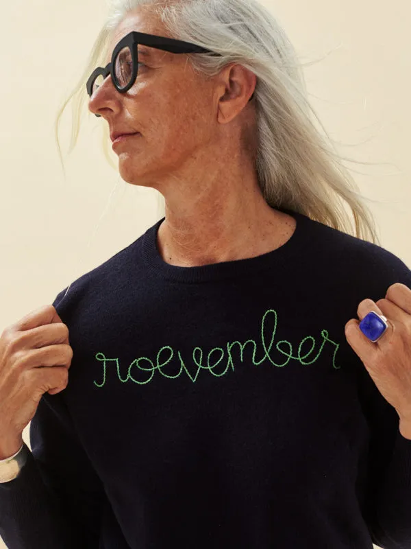 "roevember" Crewneck sold by Lingua Franca NYC product image thumbnail 2