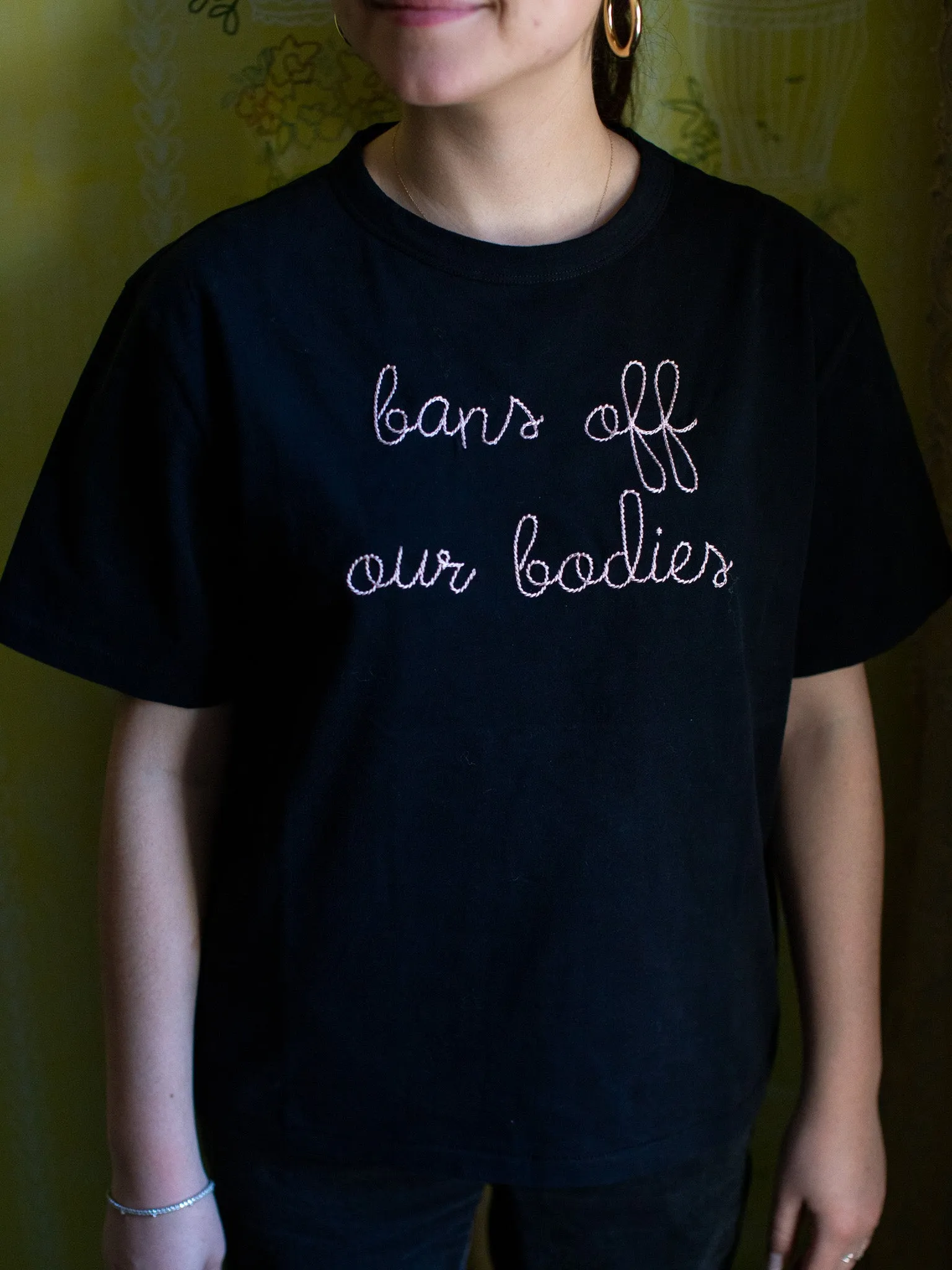 "bans off our bodies" T-Shirt sold by Lingua Franca NYC product image thumbnail 2