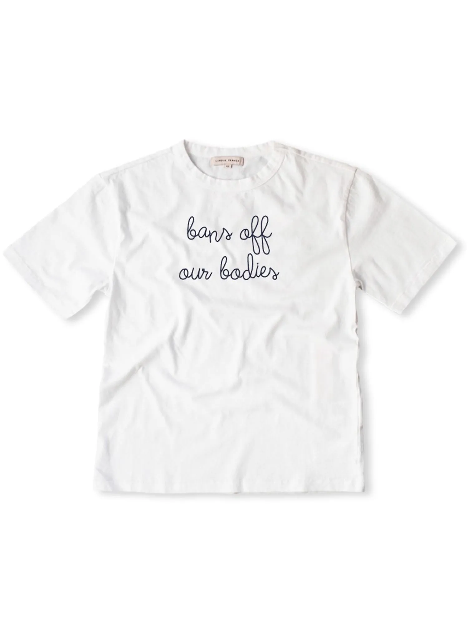"bans off our bodies" T-Shirt sold by Lingua Franca NYC product image thumbnail 4