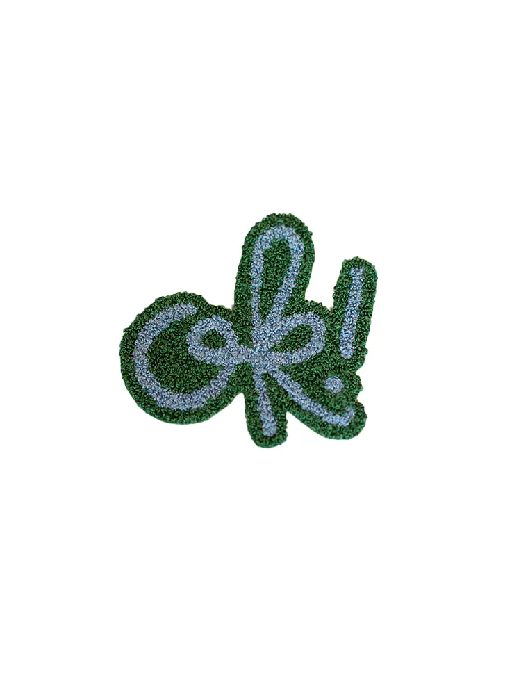Chenille "ok!" Patch sold by Lingua Franca NYC
