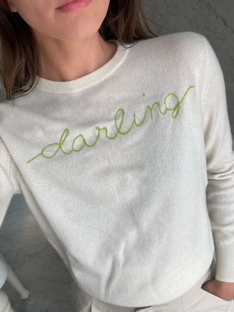 "darling" Crewneck sold by Lingua Franca NYC