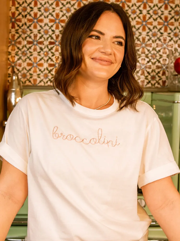 "broccolini" T-Shirt sold by Lingua Franca NYC product image thumbnail 4