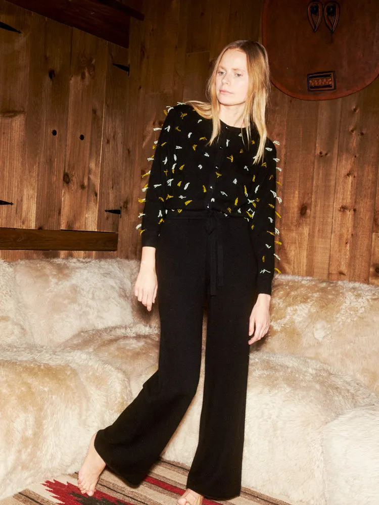 Two-tone Quilt Knot Cardigan sold by Lingua Franca NYC