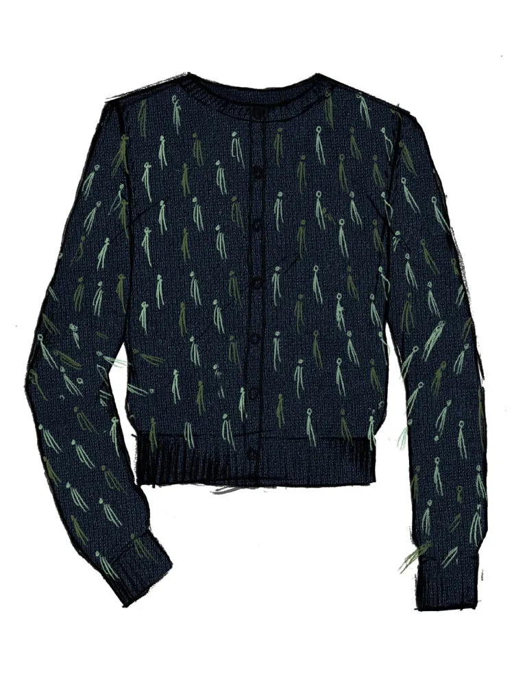 Two-tone Quilt Knot Cardigan sold by Lingua Franca NYC product image thumbnail 4