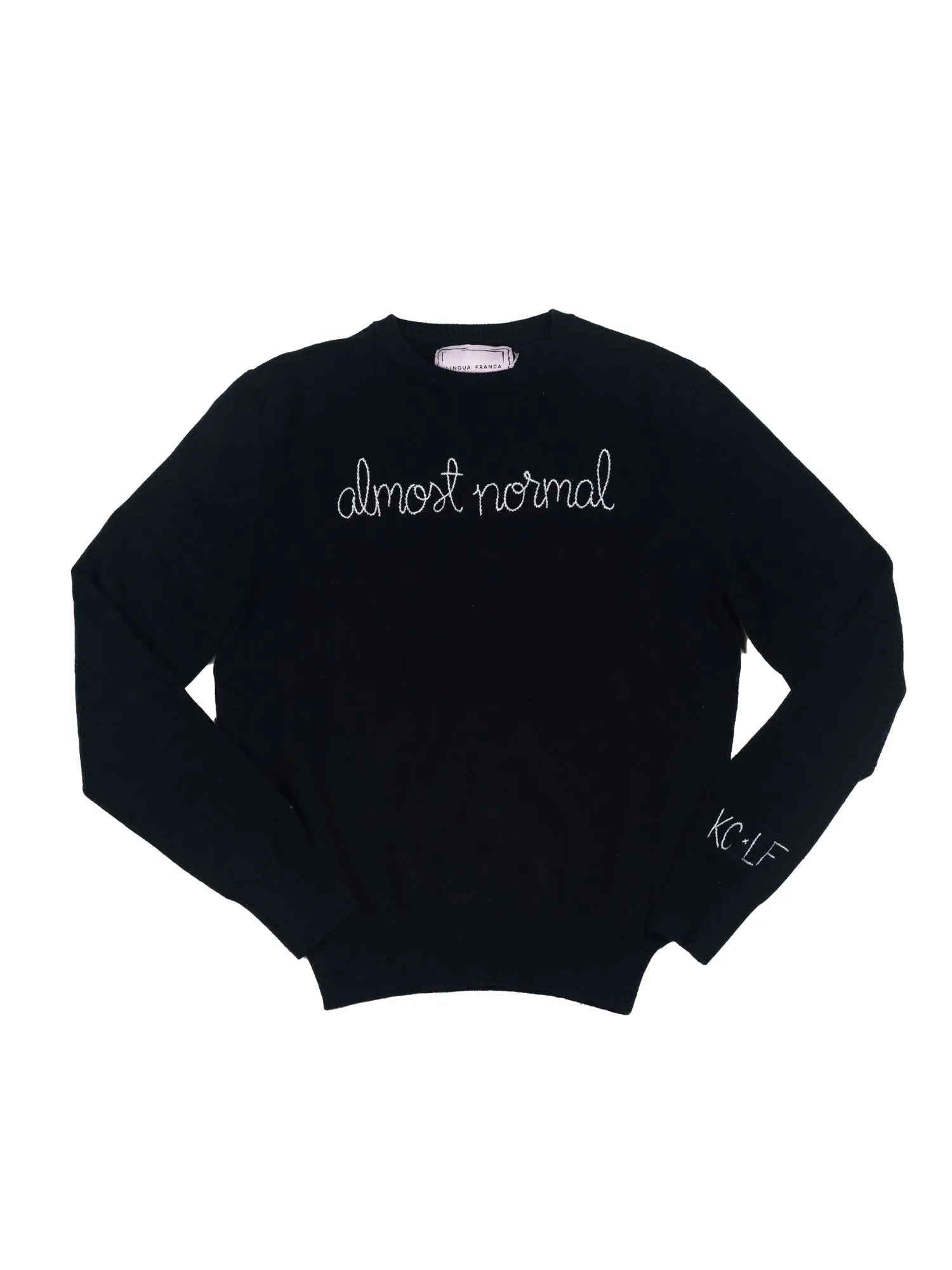"almost normal" Crewneck sold by Lingua Franca NYC product image thumbnail 4