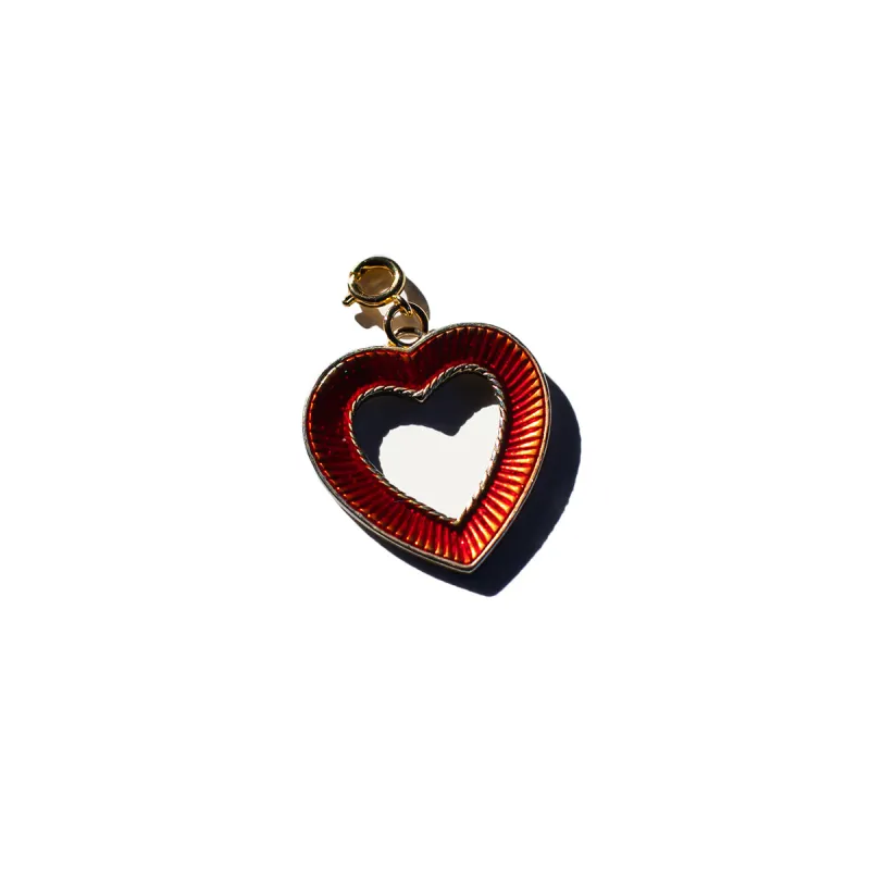 Vintage Red Heart Charm sold by Lingua Franca NYC