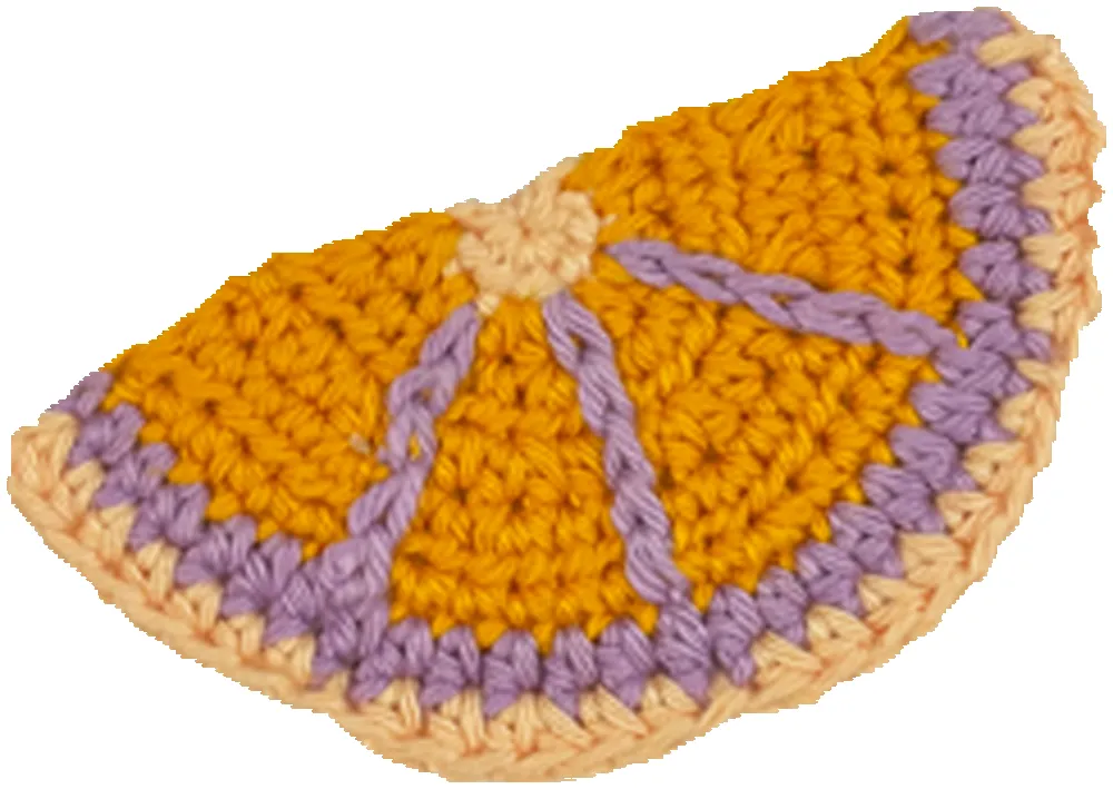 Orange Crochet Patch sold by Lingua Franca NYC product image thumbnail 2