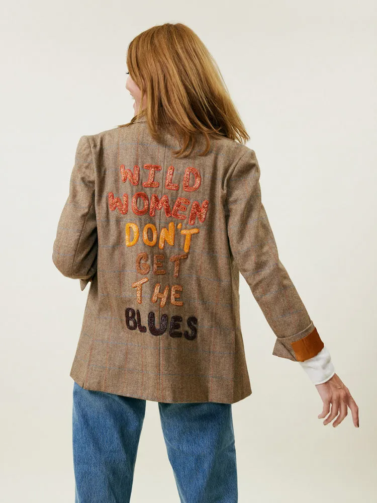 Wild Women Blazer Tan sold by Lingua Franca NYC product image thumbnail 5