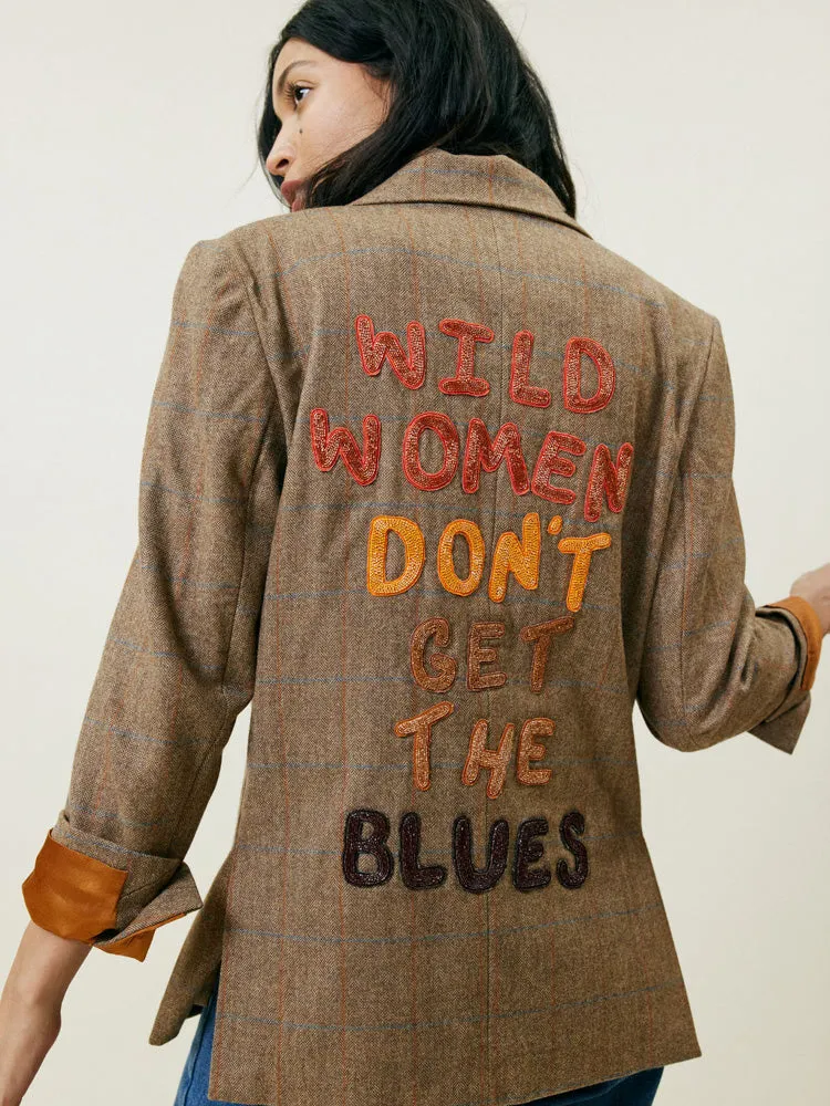 Wild Women Blazer Tan sold by Lingua Franca NYC product image thumbnail 4