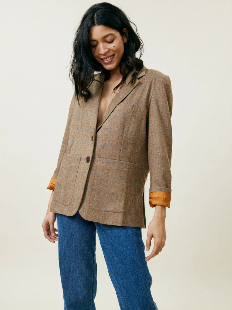 Wild Women Blazer Tan sold by Lingua Franca NYC product image thumbnail 3