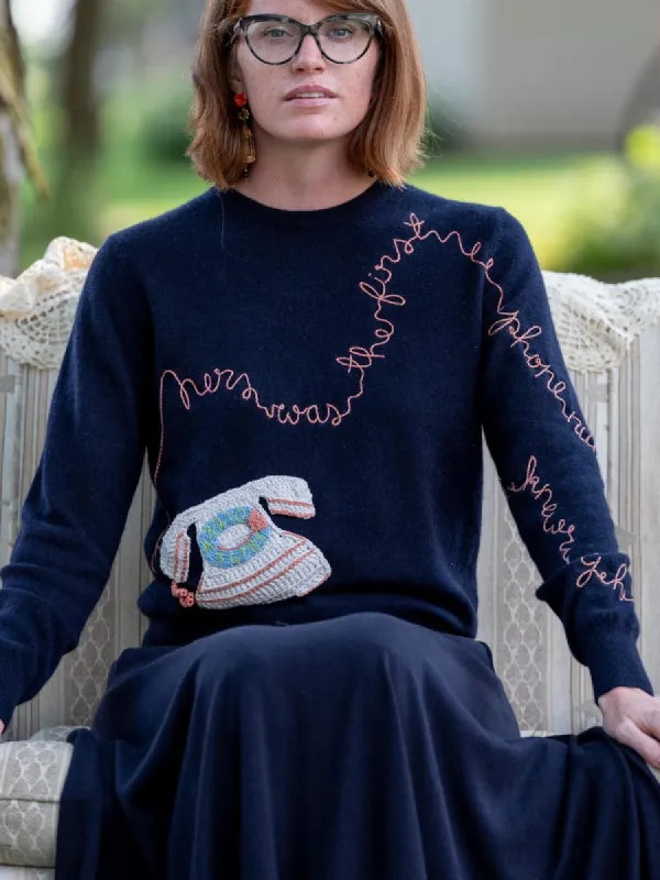 Grandma's Number Crewneck sold by Lingua Franca NYC