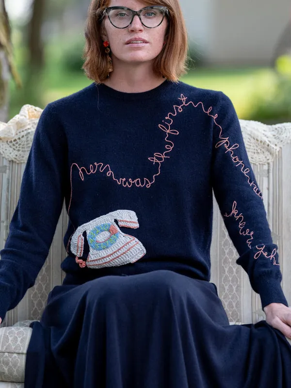 Grandma's Number Crewneck sold by Lingua Franca NYC