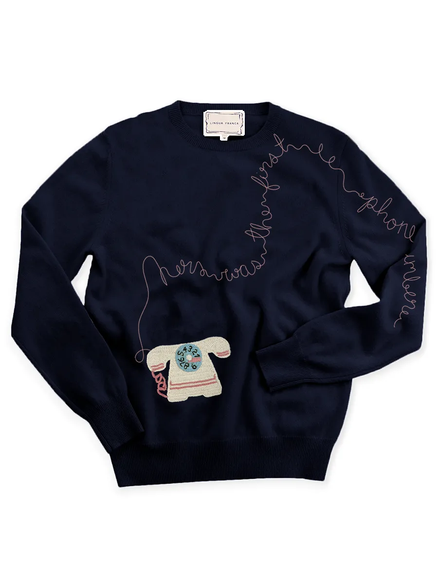 Grandma's Number Crewneck sold by Lingua Franca NYC product image thumbnail 3
