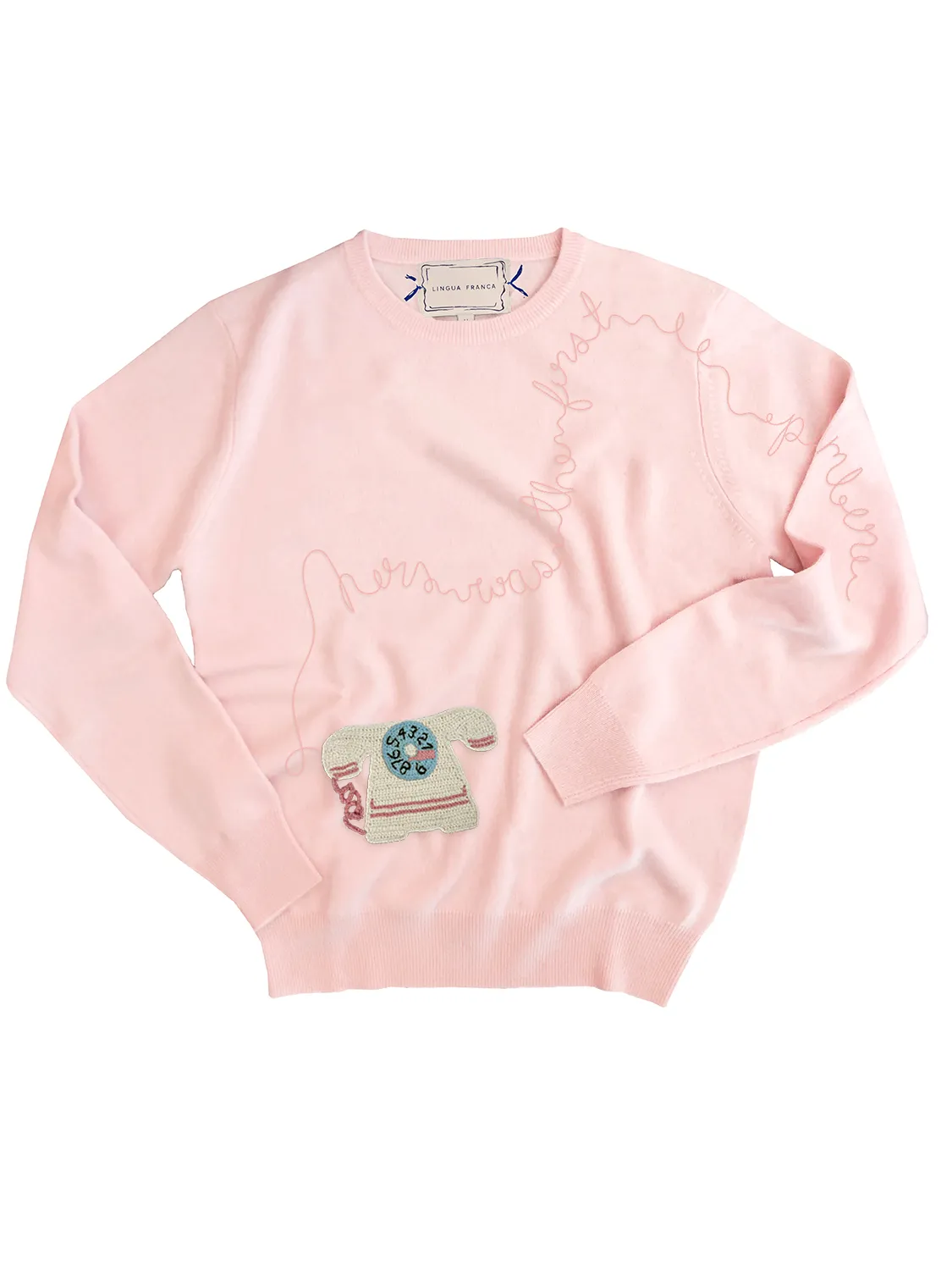 Grandma's Number Crewneck sold by Lingua Franca NYC product image thumbnail 4