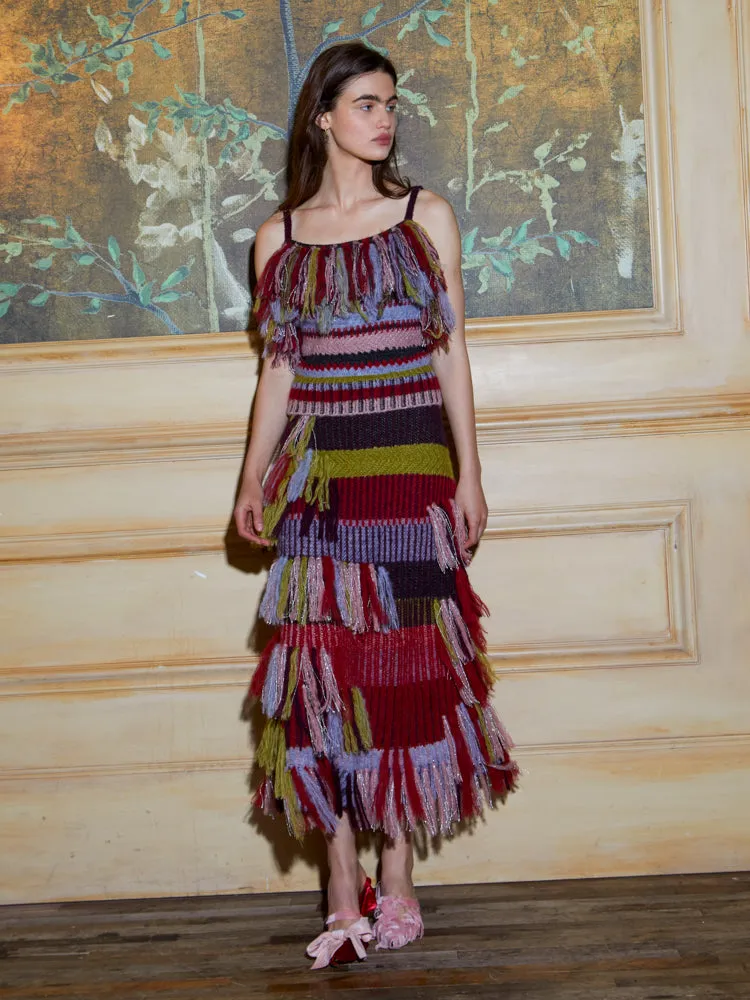 Goldie Fringe Skirt sold by Lingua Franca NYC product image thumbnail 5