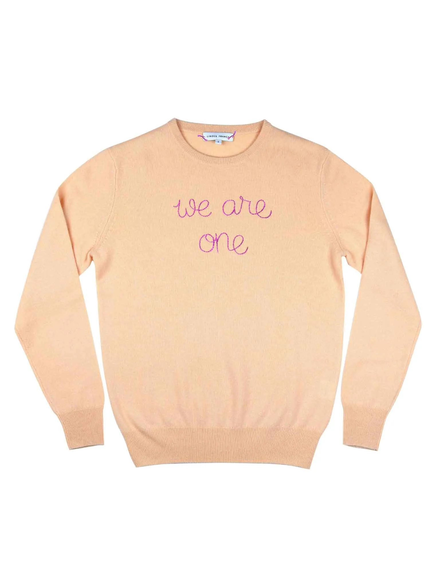 "we are one" Crewneck sold by Lingua Franca NYC