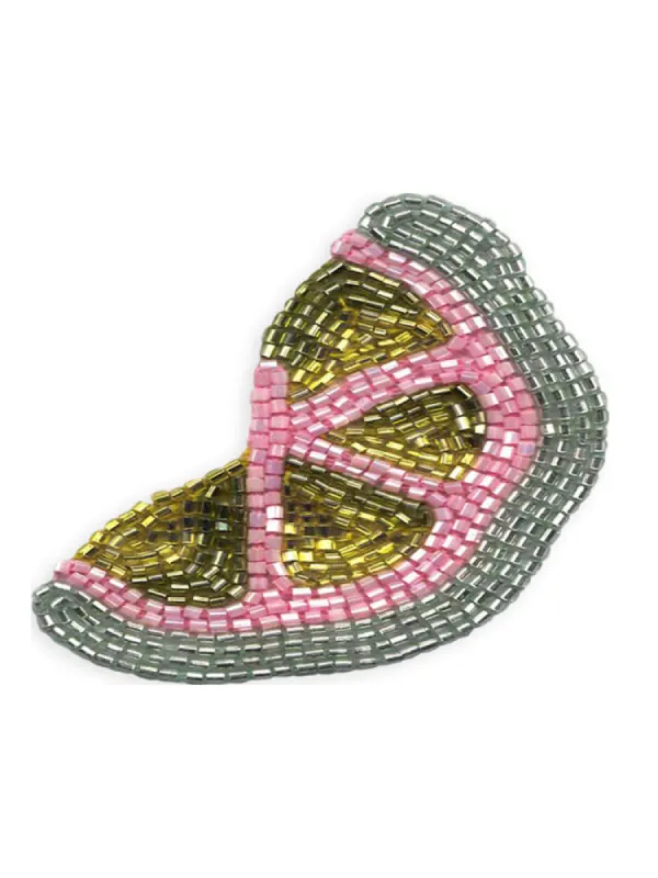 Beaded Lime Patch sold by Lingua Franca NYC