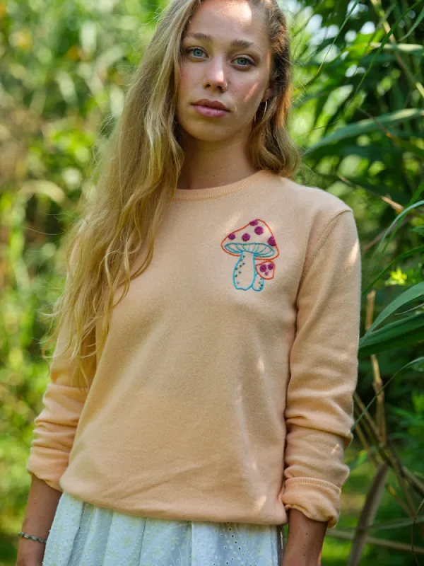 Magic Mushroom Crewneck sold by Lingua Franca NYC