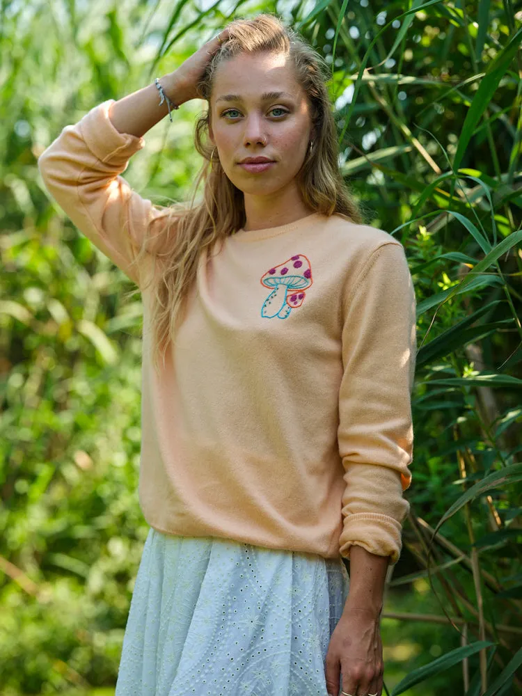 Magic Mushroom Crewneck sold by Lingua Franca NYC product image thumbnail 4