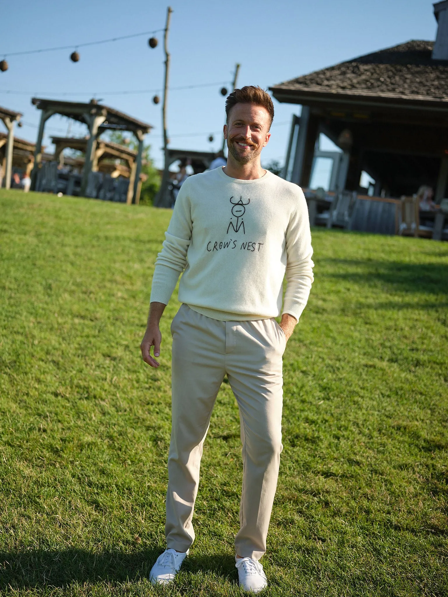 Montauk Man Crewneck sold by Lingua Franca NYC product image thumbnail 4