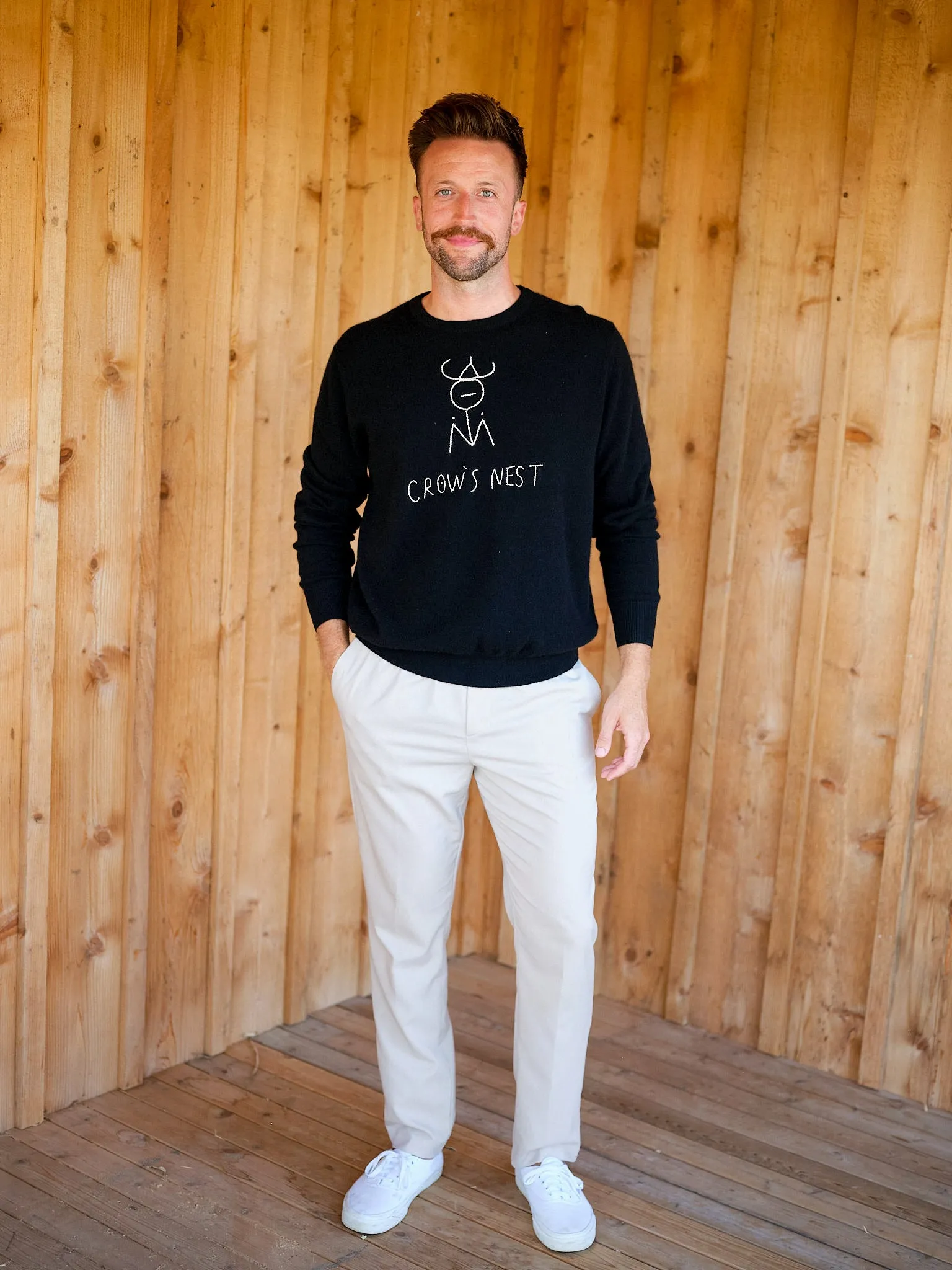 Montauk Man Crewneck sold by Lingua Franca NYC product image thumbnail 5