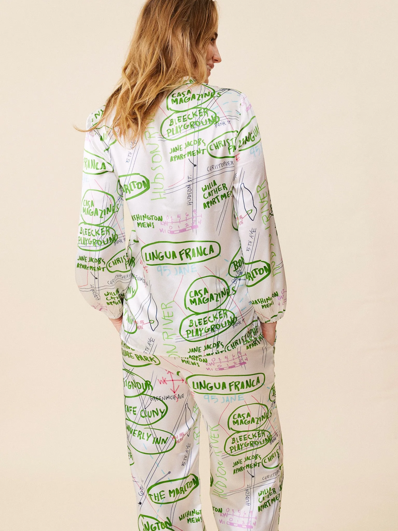 Hudson Silk Popover sold by Lingua Franca NYC product image thumbnail 5