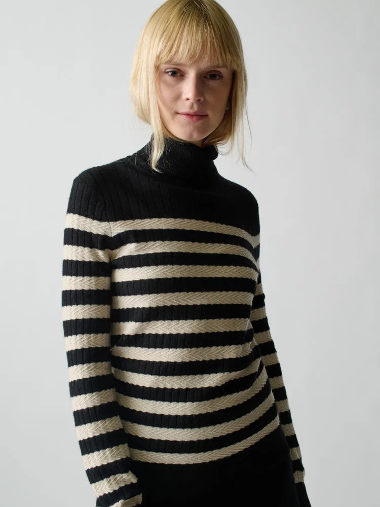 Morrissey Stripe Turtleneck sold by Lingua Franca NYC