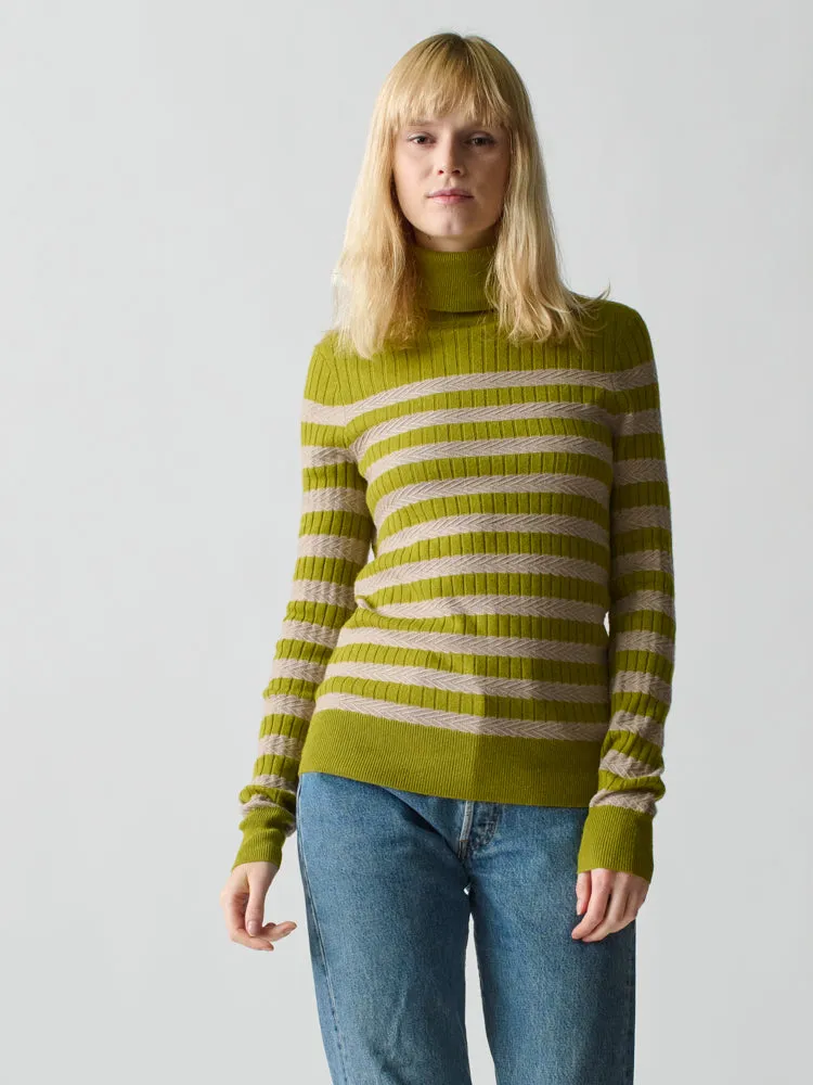 Morrissey Stripe Turtleneck sold by Lingua Franca NYC product image thumbnail 2