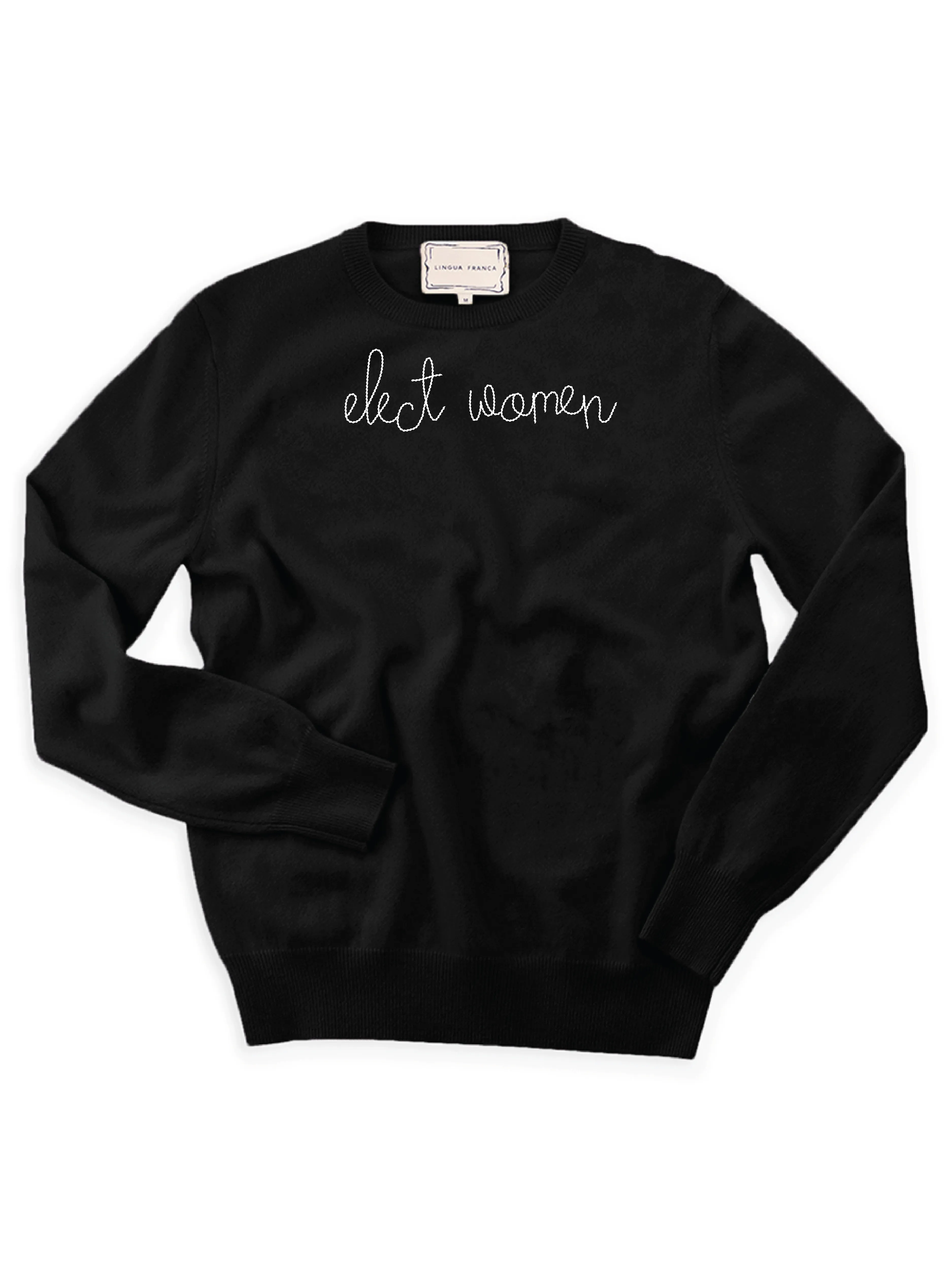 "elect women" Crewneck sold by Lingua Franca NYC product image thumbnail 2