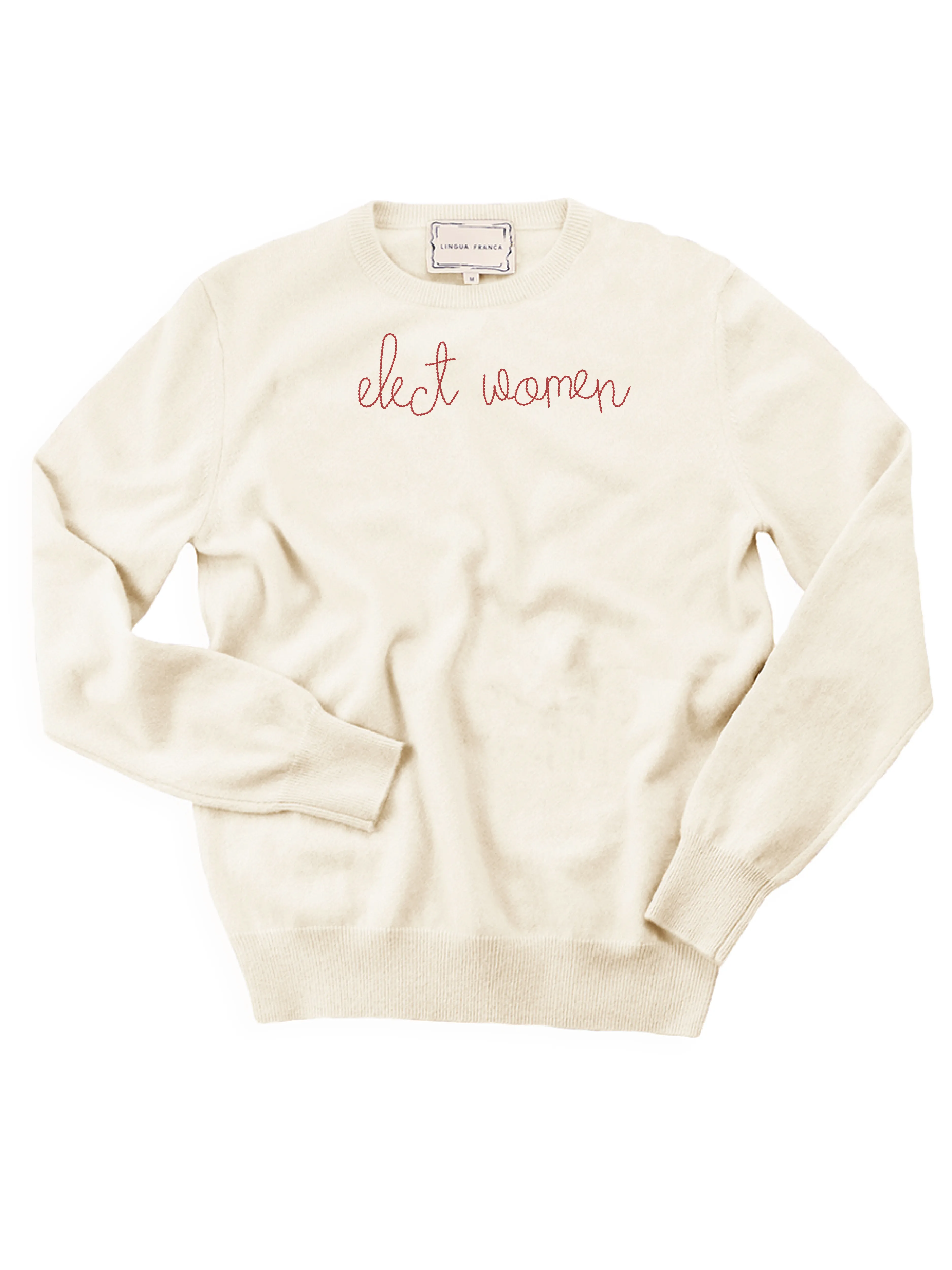 "elect women" Crewneck sold by Lingua Franca NYC product image thumbnail 3