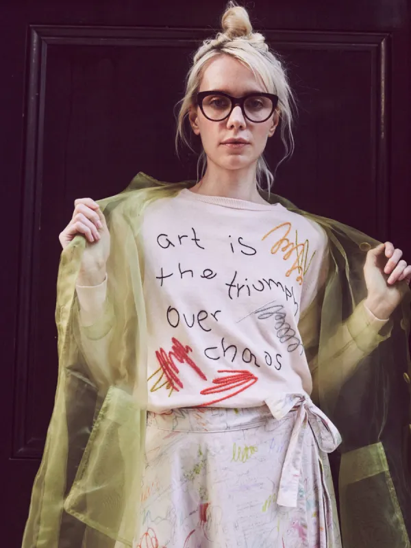 Art Over Chaos Crewneck sold by Lingua Franca NYC