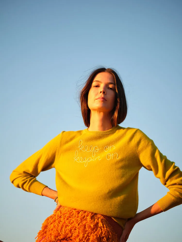 Keep on Crewneck sold by Lingua Franca NYC