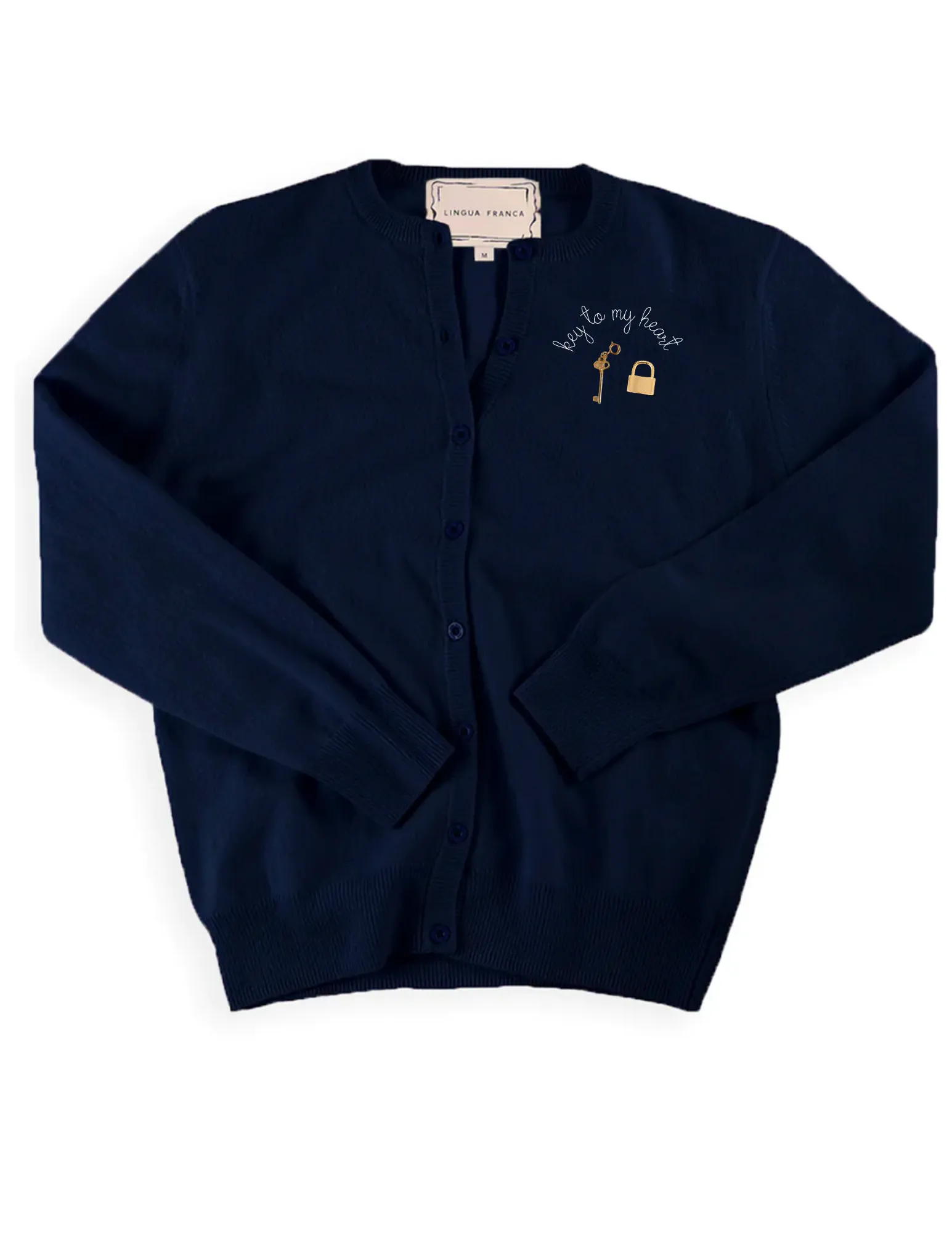 Key to my Heart Cardigan sold by Lingua Franca NYC product image thumbnail 5