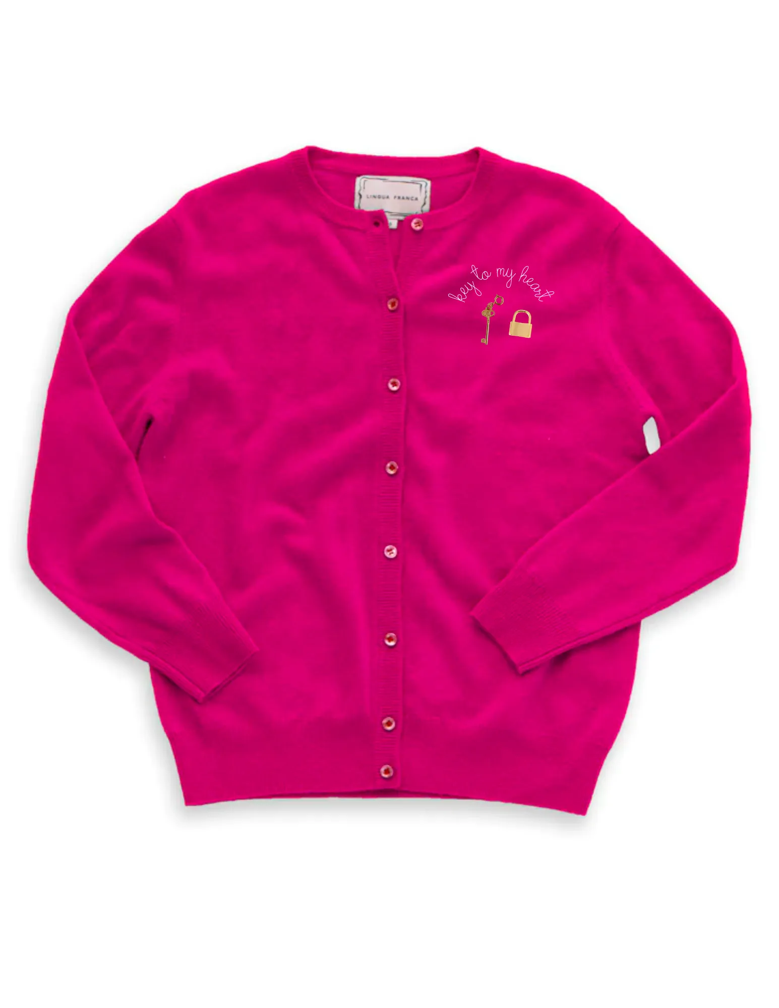 Key to my Heart Cardigan sold by Lingua Franca NYC product image thumbnail 4