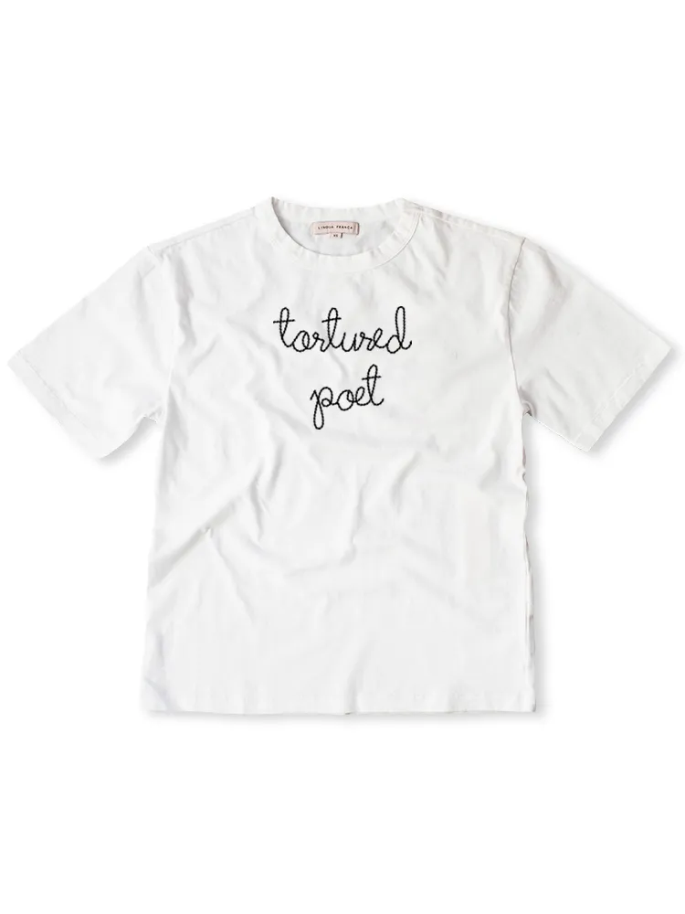 "tortured poet" T-Shirt sold by Lingua Franca NYC product image thumbnail 2