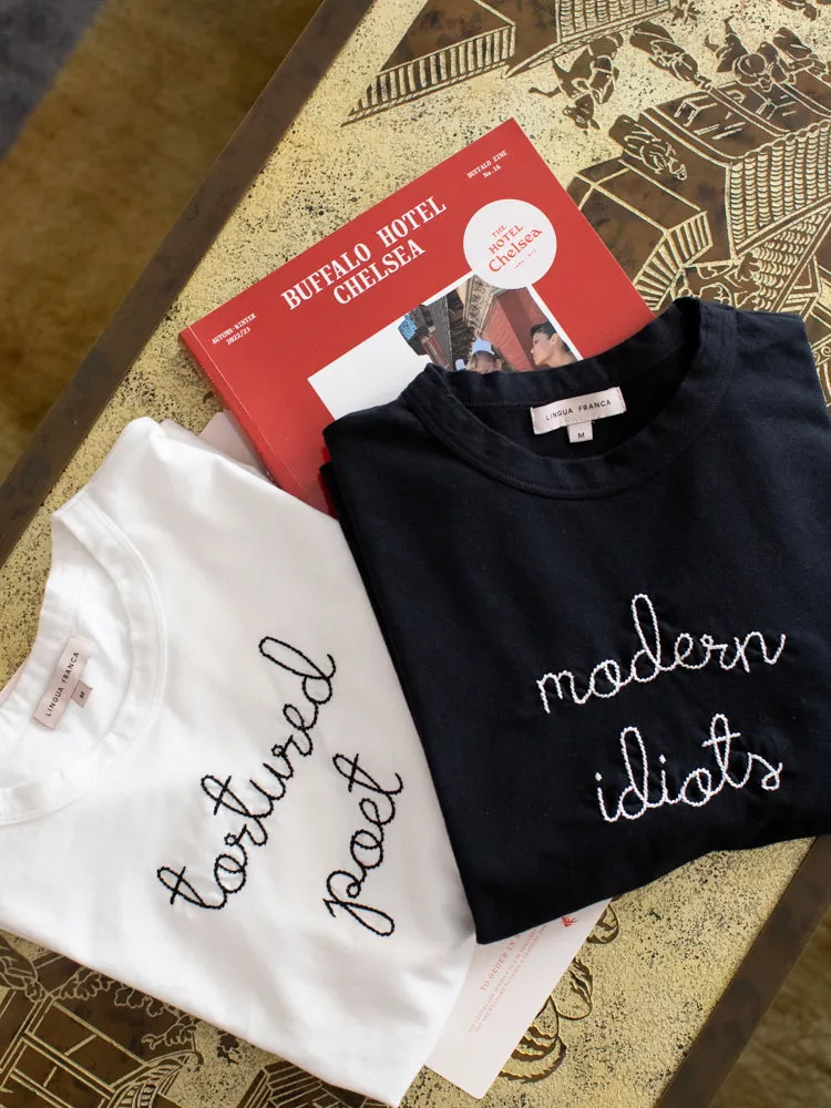 "tortured poet" T-Shirt sold by Lingua Franca NYC product image thumbnail 5