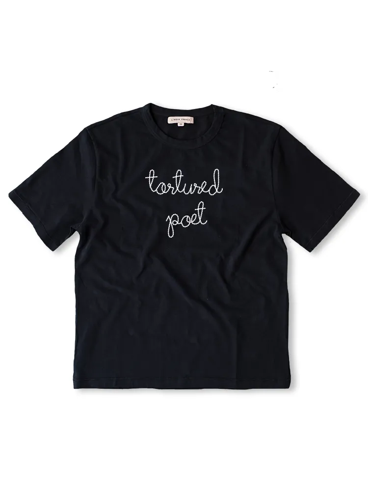 "tortured poet" T-Shirt sold by Lingua Franca NYC product image thumbnail 3