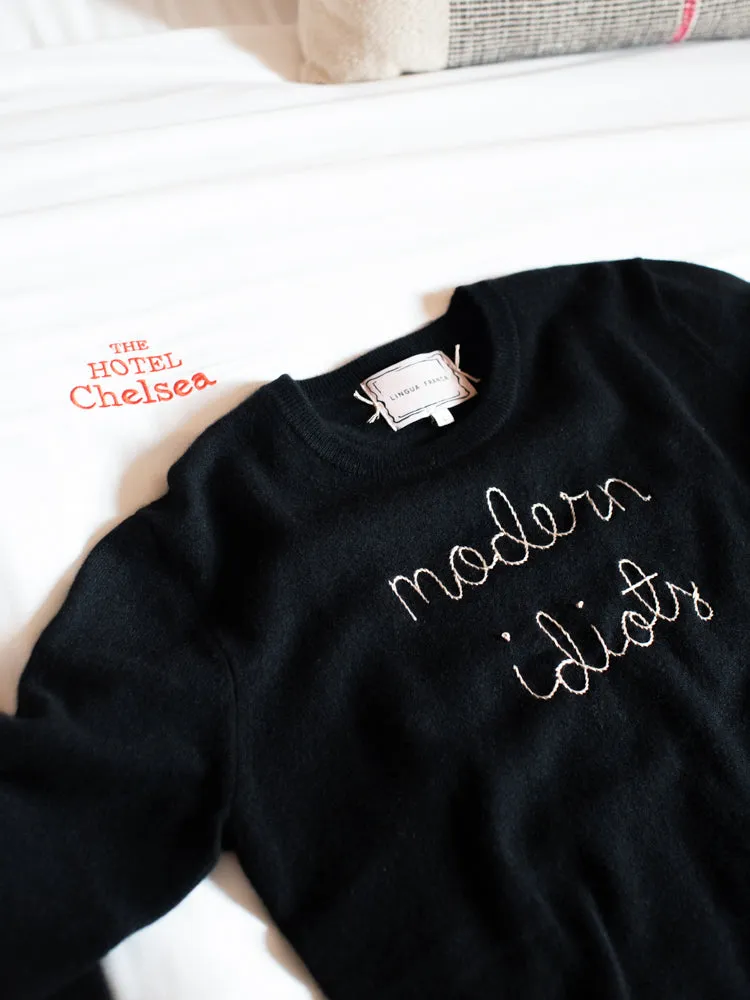 "modern idiots" Crewneck sold by Lingua Franca NYC
