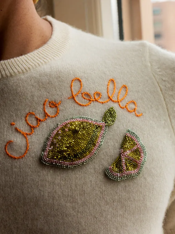 Ciao Bella Beaded Short Sleeve sold by Lingua Franca NYC product image thumbnail 4