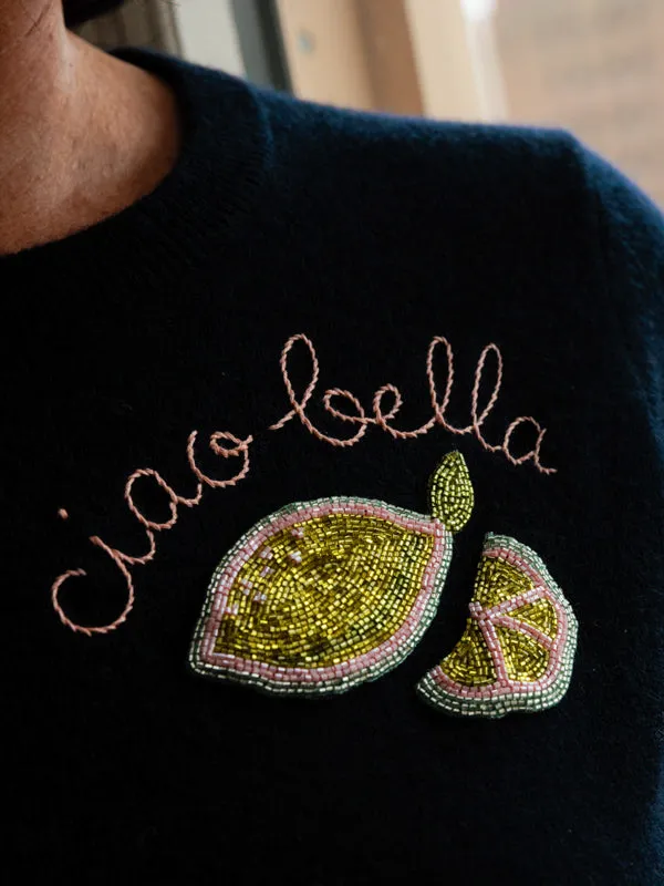 Ciao Bella Beaded Short Sleeve sold by Lingua Franca NYC product image thumbnail 2