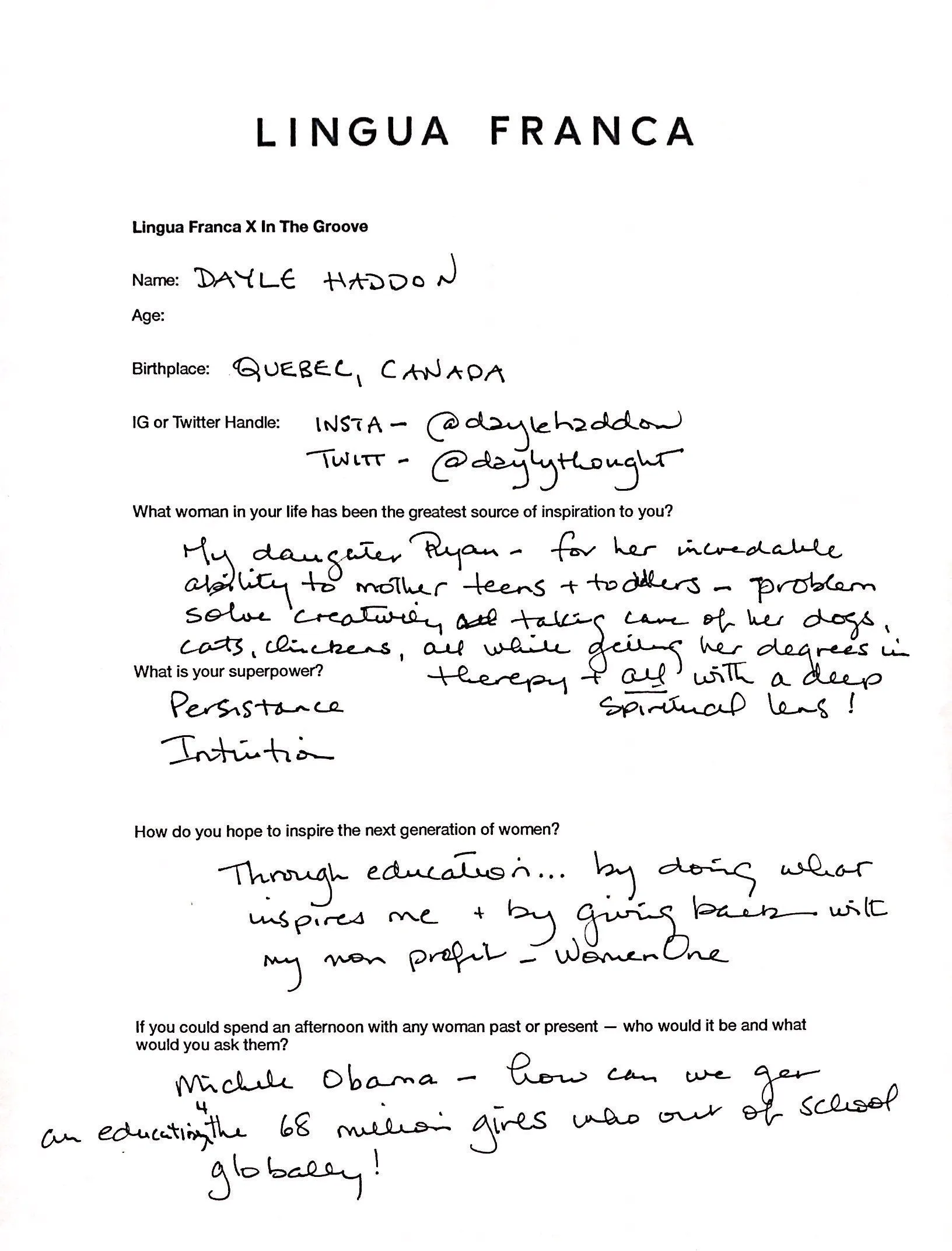 Dayle Haddon sold by Lingua Franca NYC product image thumbnail 2