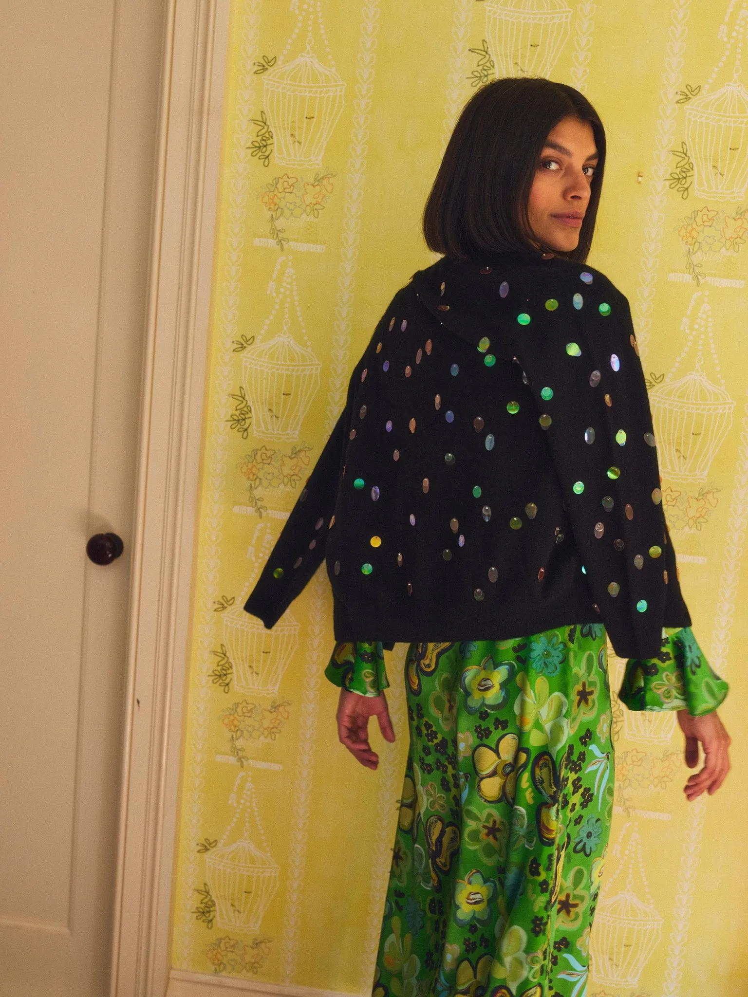 Starla Cardigan sold by Lingua Franca NYC product image thumbnail 4